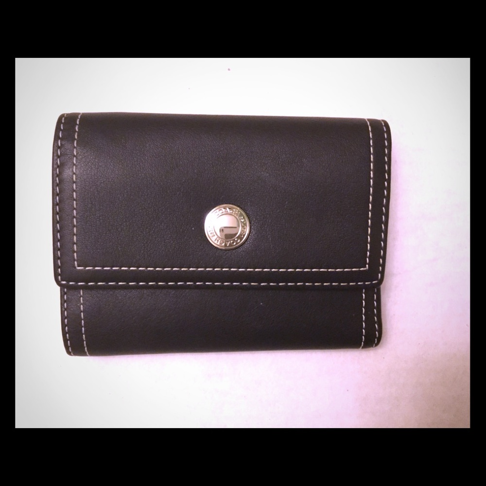 Coach Black Leather Wallet